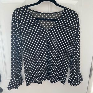 Polka dot blouse